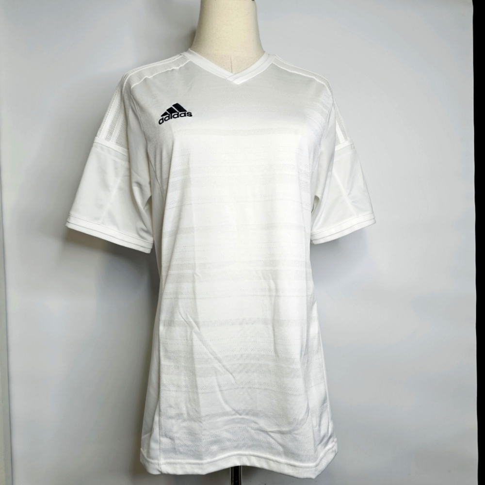Adidas White Adizero Tech Men's Medium Sporty Tennis Outdoor Shortsleeve Shirt
